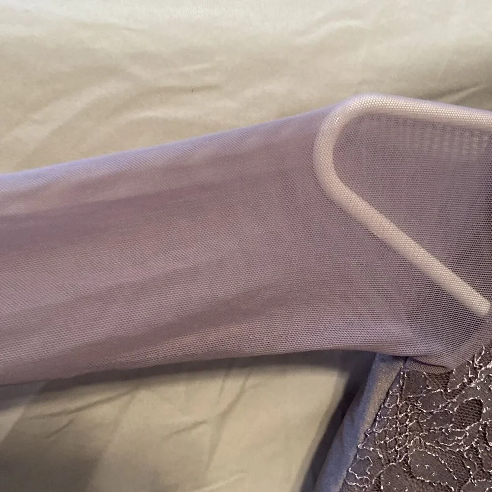 New Alexandra Lavender Long sleeve‎ Laced Dance Costume for Child Size Y6